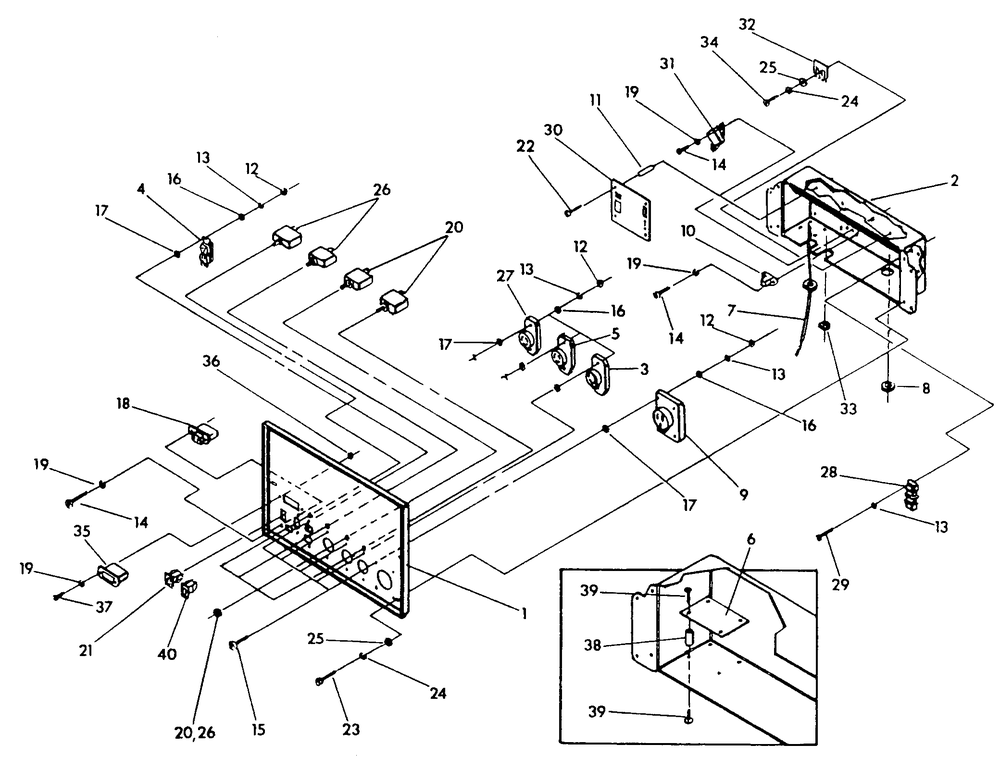 Generator Control Panel Drawing No. 92390 Diagram and Parts List for 9809-0-MC  Briggs and Stratton Generator